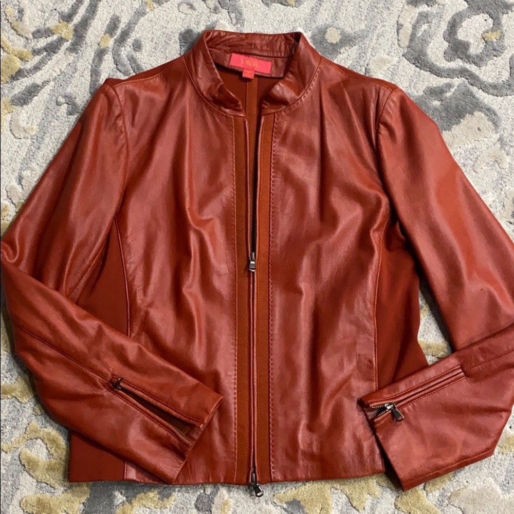 LAVIA 18 Lamb Leather jacket size 10 (eu46)